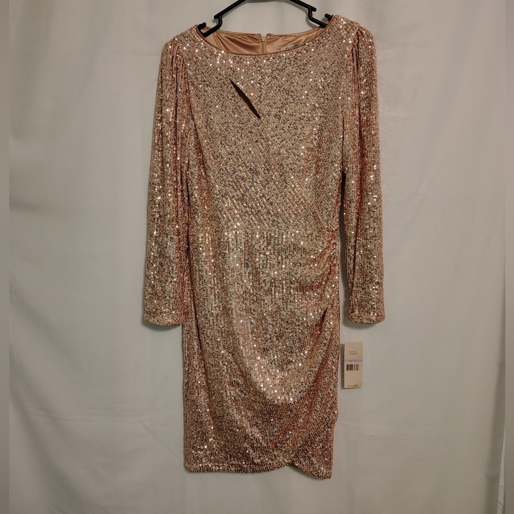 Nanette Lenore Black Sequin Dress  Retaill $188 NWT Size 6